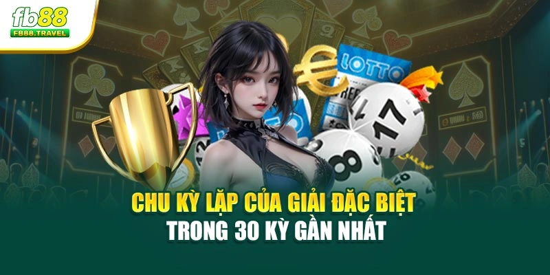 Chu kỳ lặp của giải đặc biệt trong 30 kỳ gần nhất