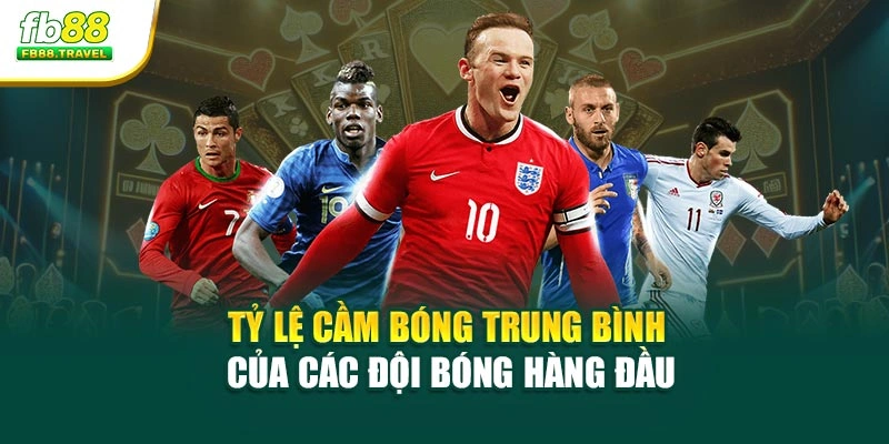 Tỷ lệ cầm bóng trung bình của các đội bóng hàng đầu